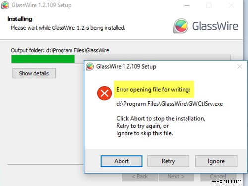 Windows 11/10에서 쓰기 위해 파일 열기 오류 수정 