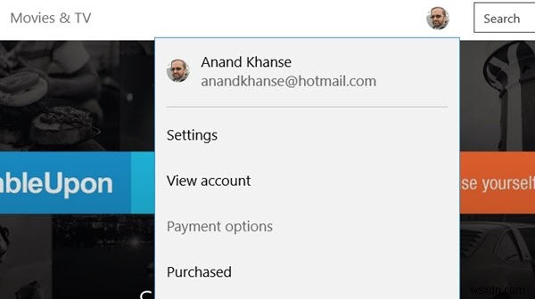 Windows 10의 Microsoft Store에서 결제 방법 추가, 편집, 신용 카드 제거 