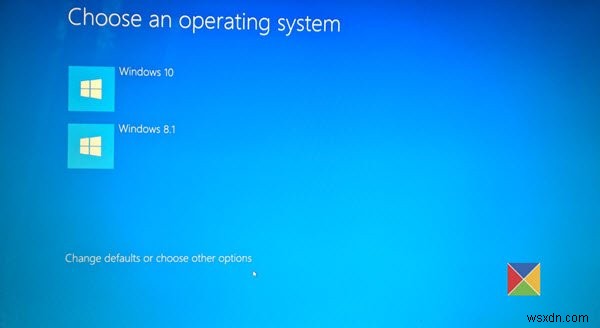 기본 운영 체제를 변경하는 방법 Windows 10에서 이중 부팅 시 부팅 기본값 변경 