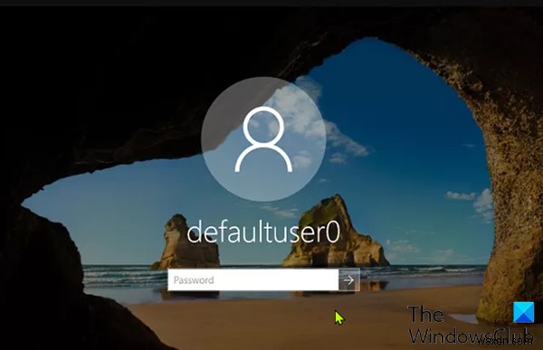Windows 11/10에서 Defaultuser0 암호를 제거하는 방법 
