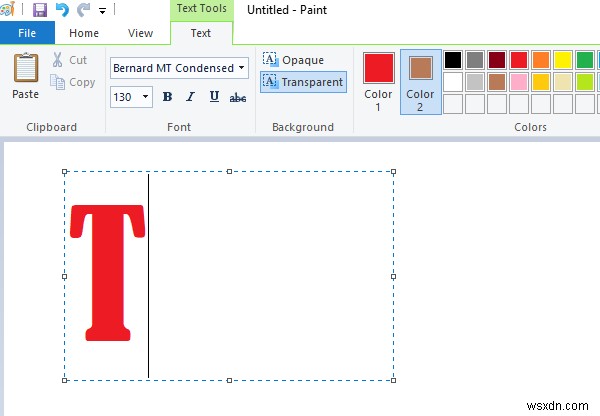 Windows 11/10의 Microsoft 그림판에서 텍스트를 추가하고 글꼴 색상을 변경하는 방법 