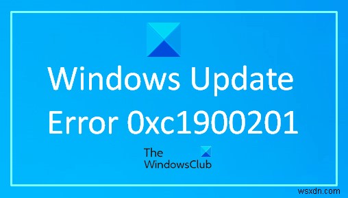 Windows 업데이트 오류 0xc1900201을 수정하는 방법 