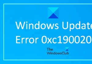 Windows 업데이트 오류 0xc1900201을 수정하는 방법 