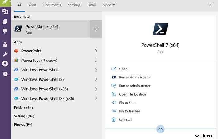 Windows 10에서 PowerShell을 제거하는 방법 