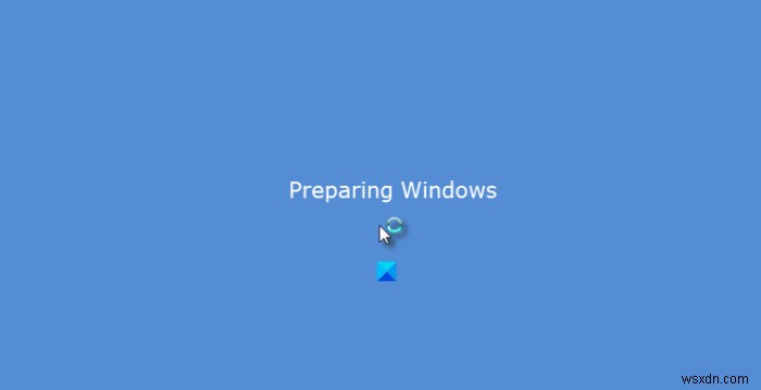 Windows 11/10이 Windows 준비 중 화면에서 멈춤 
