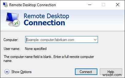 Windows 10의 원격 데스크톱 연결을 위한 명령줄 매개변수 