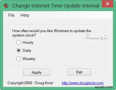 Windows 11/10에서 인터넷 시간 업데이트 간격을 변경하는 방법 