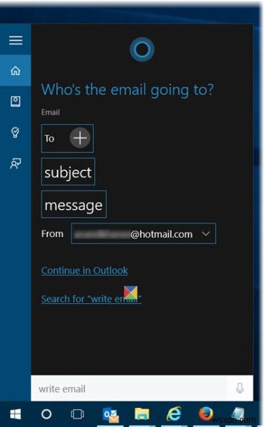 음성 명령을 사용하여 Windows 11/10에서 Cortana를 사용하여 이메일 작성 