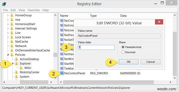 Windows 11/10에서 제어판 및 설정에 대한 액세스 제한 