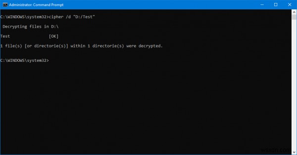 Windows 11/10에서 EFS 암호화된 파일 및 폴더를 해독하는 방법 