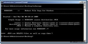 Windows 11/10 및 Microsoft Robocopy GUI의 Robocopy 