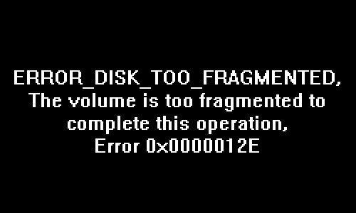 Windows 10에서 오류 디스크가 너무 단편화되어 오류 코드 0x0000012E 수정 