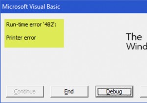 런타임 오류 482 수정 – Windows 10의 인쇄 오류 