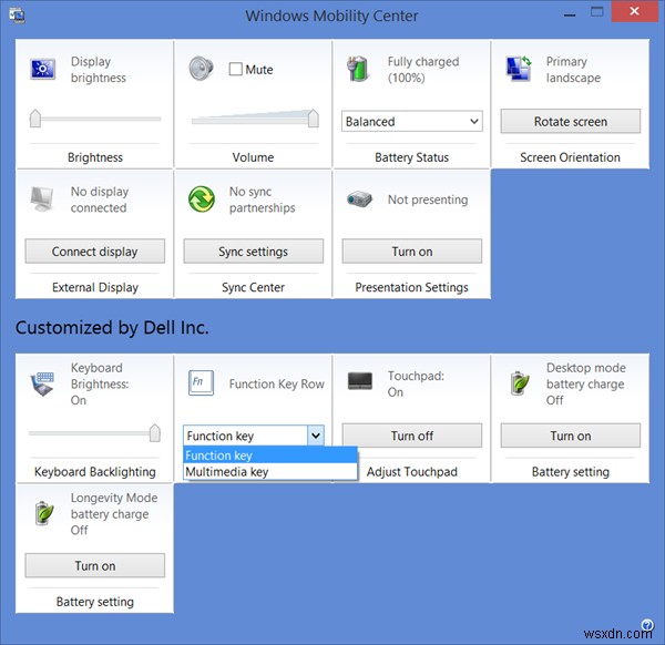 Dell 노트북의 기능 키 동작 변경 