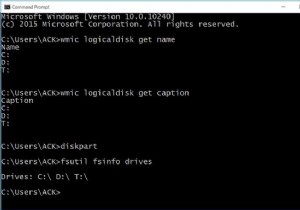 Windows 11/10에서 명령 프롬프트 및 PowerShell을 사용하여 하드 드라이브 나열 