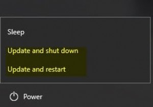 Windows 업데이트 및 종료/다시 시작이 작동하지 않고 사라지지 않음 