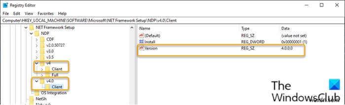 Windows 10 PC에 설치된 .NET Framework 버전 확인 방법 