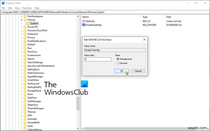Windows 10에서 작업 관리자를 활성화 또는 비활성화하는 방법 