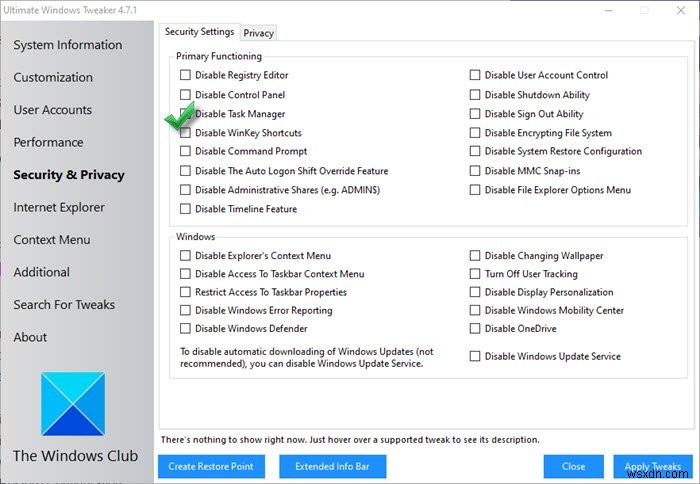 Windows 10에서 작업 관리자를 활성화 또는 비활성화하는 방법 