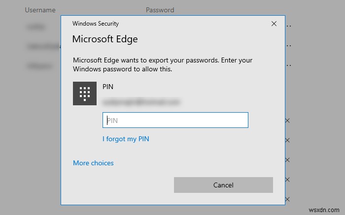 Microsoft Edge에서 저장된 암호를 가져오거나 내보내는 방법 