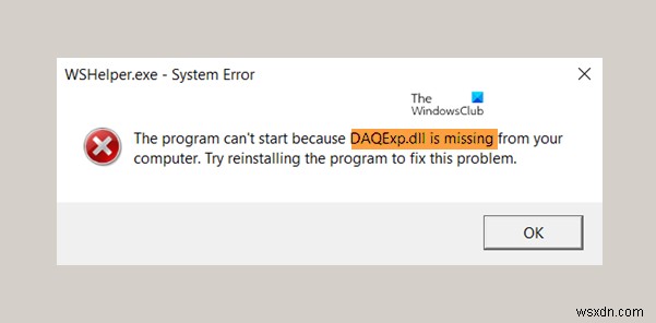 Windows 10에서 DAQExp.dll이 누락된 오류를 수정하는 방법 