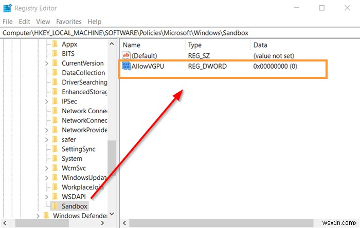 Windows 10에서 Windows Sandbox에 대한 가상화된 GPU 공유 공유를 활성화 또는 비활성화하는 방법 