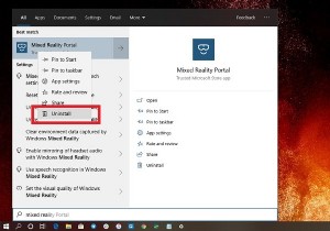 Windows 11/10에서 혼합 현실 포털을 제거하는 방법 