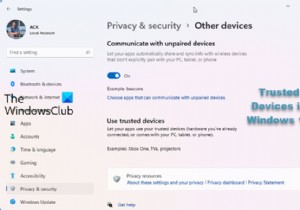 앱이 Windows 11/10에서 신뢰할 수 있는 장치를 사용하도록 하는 방법 