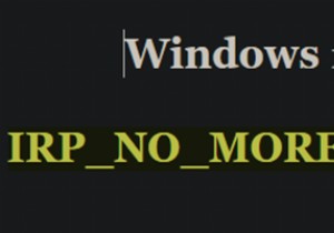 BSOD IRP_NO_MORE_STACK_LOCATIONS – Windows 10 업그레이드 오류 