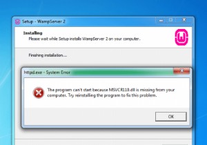 컴퓨터에 MSVCR100.dll, MSVCR71.dll 또는 MSVCR120.dll이 없기 때문에 프로그램을 시작할 수 없습니다 
