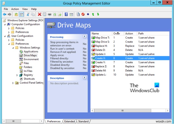 Windows 11/10에서 그룹 정책 기본 설정을 사용하여 드라이브를 매핑하는 방법 