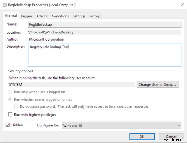 Windows 11/10에서 레지스트리를 RegBack 폴더에 자동으로 백업하는 방법 