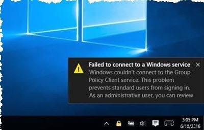Windows 11/10에서 Windows 서비스 오류 메시지에 연결하지 못했습니다. 