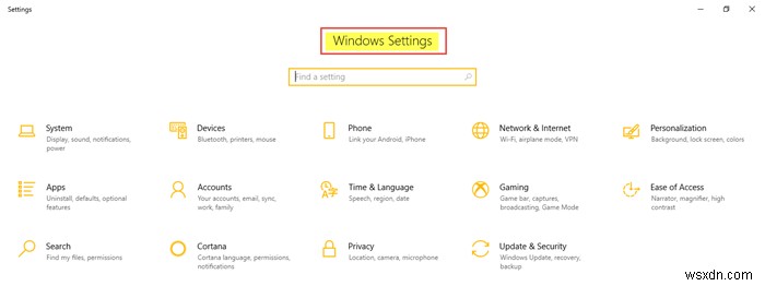 Windows 10 설정을 열고 사용하는 방법 