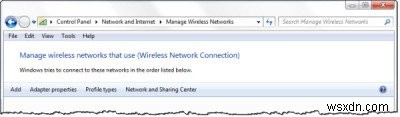 Windows 10에서 WiFi 또는 무선 네트워크 프로필 백업 및 복원 