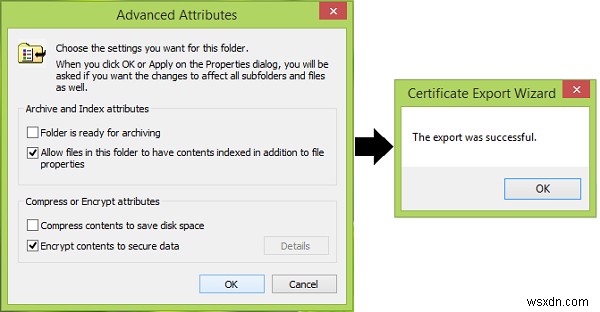 Windows 11/10에서 데이터 보안을 위해 콘텐츠 암호화 옵션이 비활성화되거나 회색으로 표시됨 