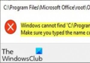 Windows 10에서 앱을 열 때 Windows에서 C:\Program Files 오류를 찾을 수 없습니다. 