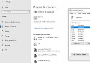 Windows가 종료되는 동안 프린터 연결을 끊은 후 USB 프린터 포트가 누락됨 