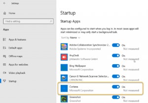 Windows 10에서 자동 시작되는 Cortana를 비활성화하는 방법 
