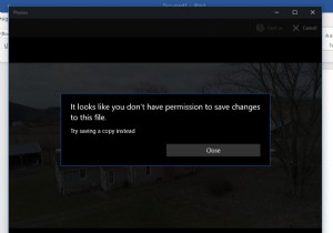  이 파일에 대한 변경 사항을 저장할 권한이 없는 것 같습니다  오류 – 사진 앱에서 미디어를 저장할 수 없을 때 해결 방법