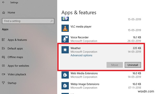 Windows 11/10에서 날씨 앱을 제거하는 방법 