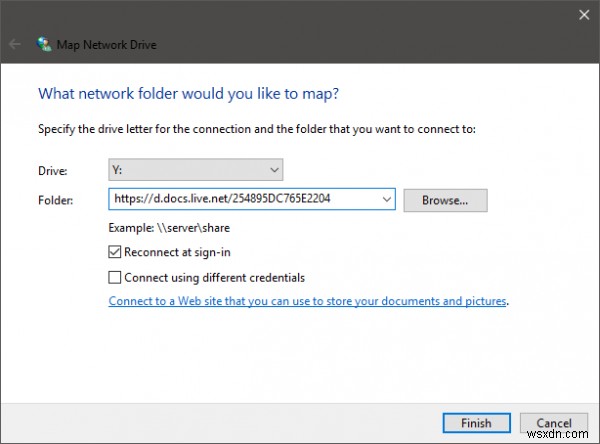 Windows 11/10에서 OneDrive를 네트워크 드라이브로 매핑하는 방법 