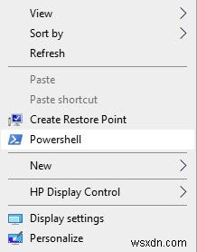 Windows 10에서 컨텍스트 메뉴에 PowerShell을 추가하는 방법 