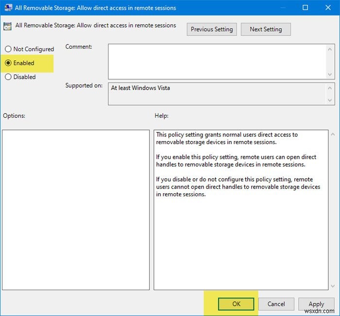 Windows 10의 원격 세션에서 이동식 저장소에 대한 직접 액세스를 허용하는 방법 