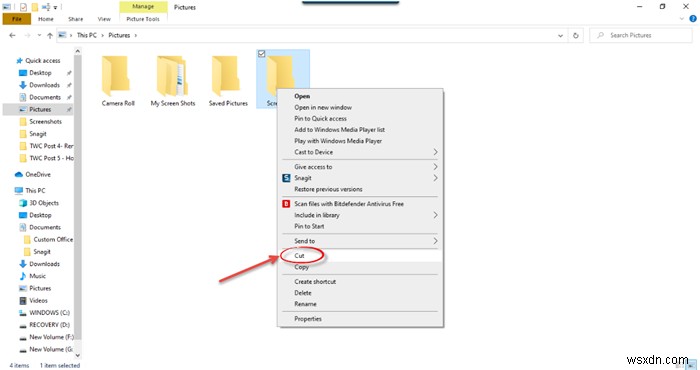 Windows 11/10에서 파일 및 폴더를 이동하는 방법 