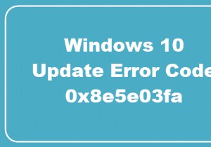 Windows 10 업데이트 오류 코드 0x8e5e03fa 해결 방법 총정리