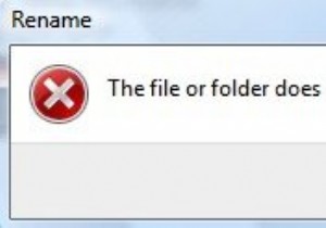 파일 또는 폴더가 존재하지 않습니다. Windows 10에서 이동하거나 이름을 변경할 수 없습니다. 