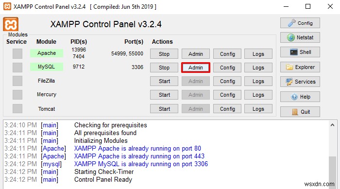 XAMPP에서 phpMyAdmin 비밀번호를 변경하는 방법 