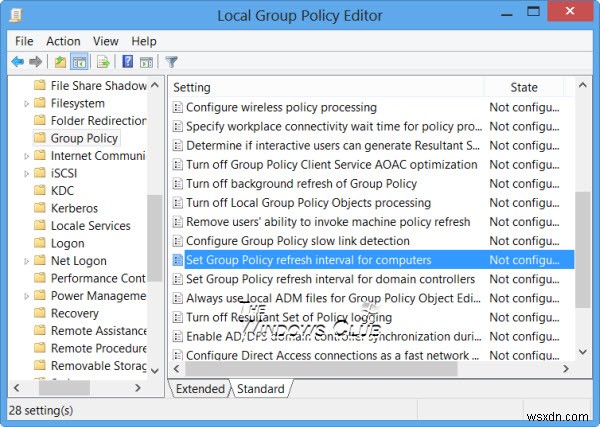 Windows 11/10 컴퓨터의 그룹 정책 새로 고침 간격을 변경하는 방법 