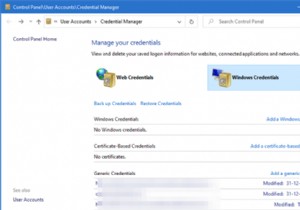 Windows 11/10에서 Windows 자격 증명 관리자를 열고 사용하는 방법 